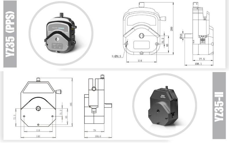 ごて Compact Peristaltic Pump, Single Channel, 0.69-12000 mL/min – U.S.